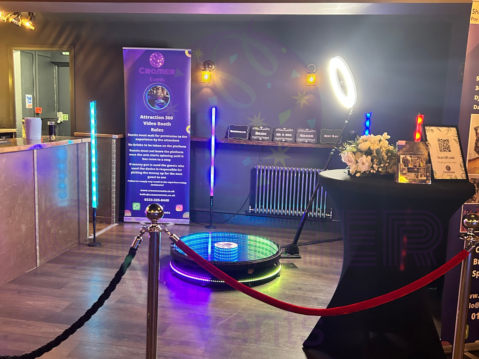 Attraction 360 Video Booth at The Moat, Wrotham, Kent